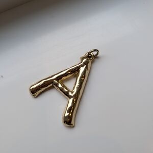 Gold Letter A Pendant